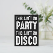 Dit is geen feest, dit is geen disco briefkaart (Staand voorkant)