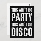 Dit is geen feest, dit is geen disco briefkaart (Voorkant / Achterkant)