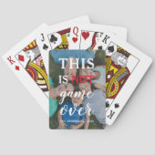 Dit is geen game over | Aangepaste grappige famili Pokerkaarten (Achterkant)