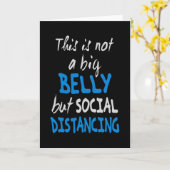 Dit is geen grote buik, maar sociale afstanden kaart (Gele Bloem)