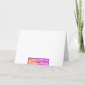 Dit is geen Hurt Funny WoodkeerCartoon Kaart (Achterkant)