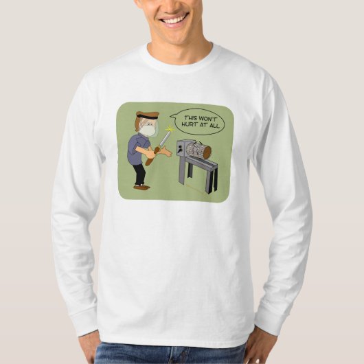 Dit is geen Hurt Funny WoodkeerCartoon T-shirt (Voorkant)