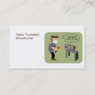 Dit is geen Hurt Funny WoodkeerCartoon Visitekaartje