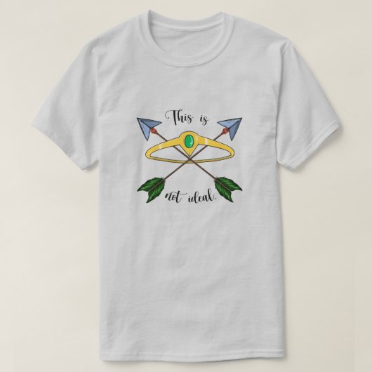 Dit is geen ideale T-Shirt - Grijs (Design voorkant)