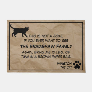 Dit is geen Joke Cat Doormat Deurmat