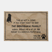 Dit is geen Joke Dog Deurmat (Voorkant)