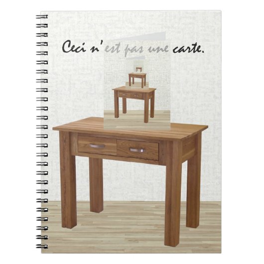 Dit is geen kaart, maar een spiral notebook notitieboek (Voorkant)