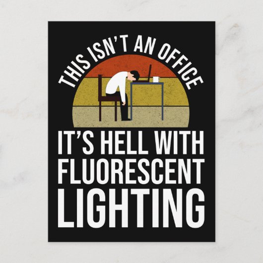 Dit is geen Kantoor. Het is de hel Briefkaart (Voorkant)