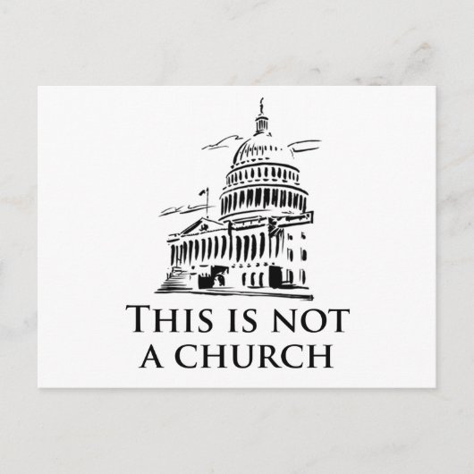 dit is geen kerk briefkaart (Voorkant)