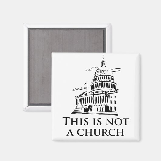 Dit is geen kerk magneet (Voorkant / Achterkant)