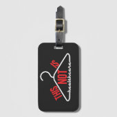 Dit is geen medische Wire Hanger Pro-Choice Bagagelabel (Voorkant (verticaal))