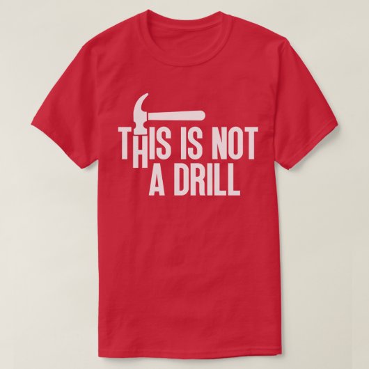 Dit is geen oefening 8 t-shirt (Design voorkant)