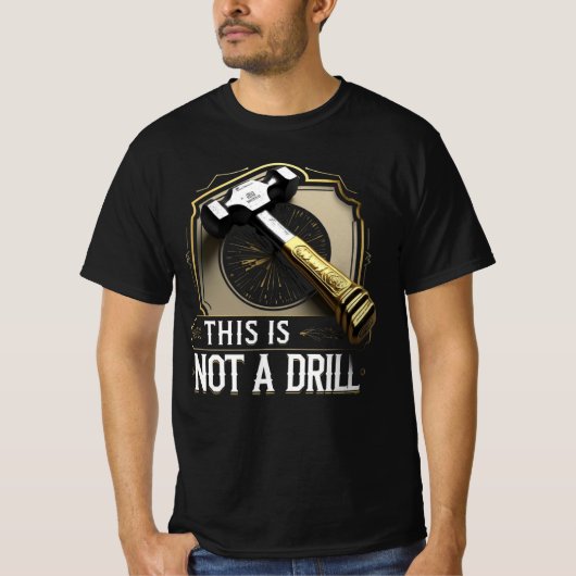 Dit Is Geen Oefening – Grappige Hamer Grafische Wo T-shirt (Voorkant)