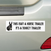 Dit is geen paardenwagen, het is een DONKEY traile Bumpersticker (Op auto)