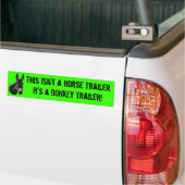 Dit is geen paardenwagen, het is een DONKEY traile Bumpersticker (Op Truck)