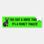 Dit is geen paardenwagen, het is een DONKEY traile Bumpersticker (Voorkant)