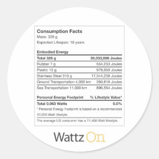 Dit is geen papieren beker (sticker met energielab ronde sticker