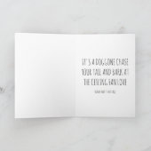 Dit is geen puppyliefde feestdagen kaart (Binnen)