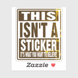 DIT IS GEEN STICKER! STICKER