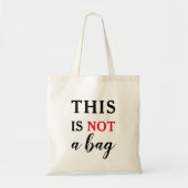 Dit Is Geen Tas Funny Quote Zwart Rood (Voorkant)