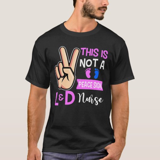 Dit is geen vredesbordarbeider en bezorgingsverple t-shirt (Voorkant)