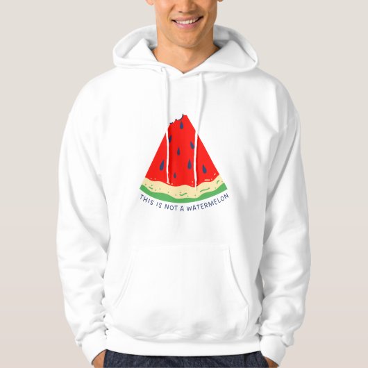 Dit is geen watermeloen hoodie (Voorkant)