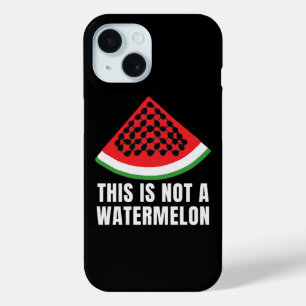 Dit is geen watermeloen - Palestijnse keffiyeh iPhone 15 Case