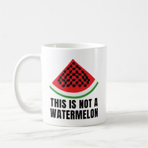 Dit is geen watermeloen - Palestijnse keffiyeh Koffiemok