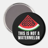 Dit is geen watermeloen - Palestijnse keffiyeh Magneet (Voorkant / Achterkant)