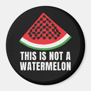 Dit is geen watermeloen - Palestijnse keffiyeh Magneet