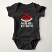 Dit is geen watermeloen - Palestijnse keffiyeh Romper (Voorkant)