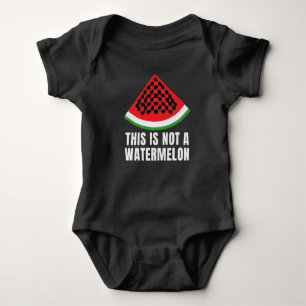 Dit is geen watermeloen - Palestijnse keffiyeh Romper