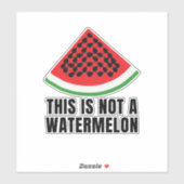 Dit is geen watermeloen - Palestijnse keffiyeh Sticker (Vel)