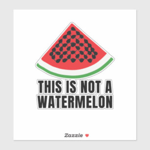 Dit is geen watermeloen - Palestijnse keffiyeh Sticker