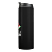 Dit is geen watermeloen - Palestijnse keffiyeh Thermosbeker (Geroteerd rechts)