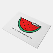 'Dit is geen watermeloen' Palestina Collectie Deurmat (Schuin)