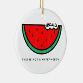 'Dit is geen watermeloen' Palestina Collectie Keramisch Ornament (Rechts)