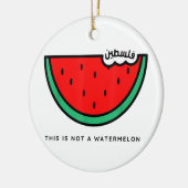 'Dit is geen watermeloen' Palestina Collectie Keramisch Ornament (Links)