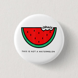 'Dit is geen watermeloen' Palestina Collectie Ronde Button 3,2 Cm