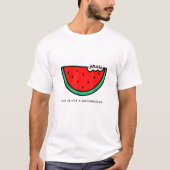 'Dit is geen watermeloen' Palestina Collectie T-shirt (Voorkant)