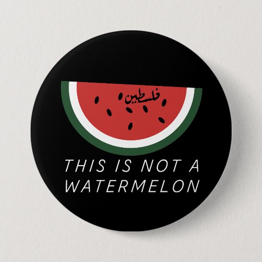 Dit is geen watermeloen - Palestine watermeloen Ronde Button 7,6 Cm (Voorkant)
