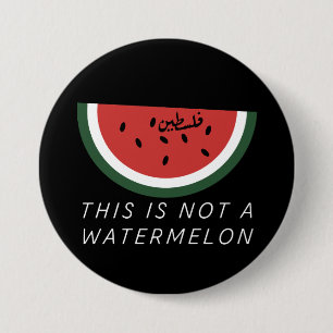 Dit is geen watermeloen - Palestine watermeloen Ronde Button 7,6 Cm