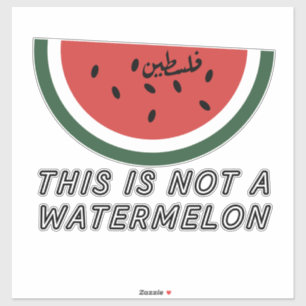 Dit is geen watermeloen - Palestine watermeloen Sticker
