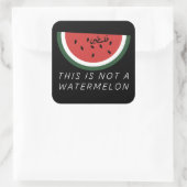 Dit is geen watermeloen - Palestine watermeloen Vierkante Sticker (Tas)
