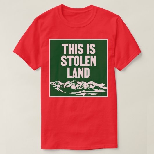 Dit is gestolen land inheems t-shirt (Design voorkant)