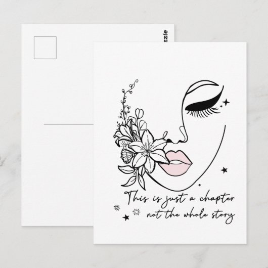 Dit is gewoon een hoofdstuk positieve quote briefkaart (Voorkant / Achterkant)