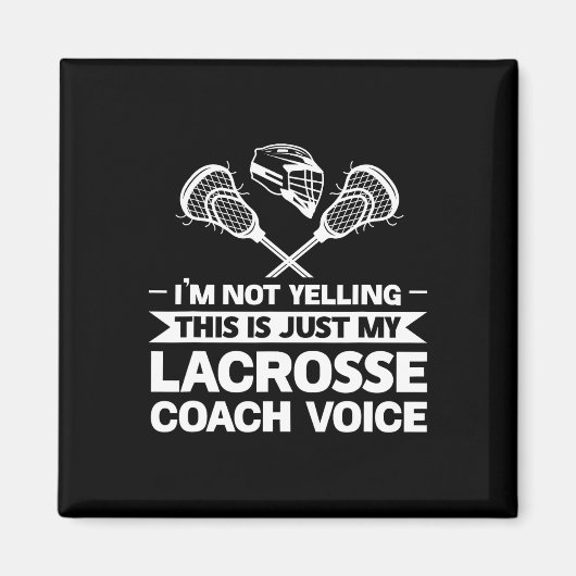 Dit is gewoon mijn Lacrosse Coach stem Lacrosse Magneet (Voorkant)