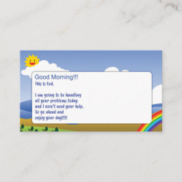 Dit is God Card en Hug Coupon Visitekaartje