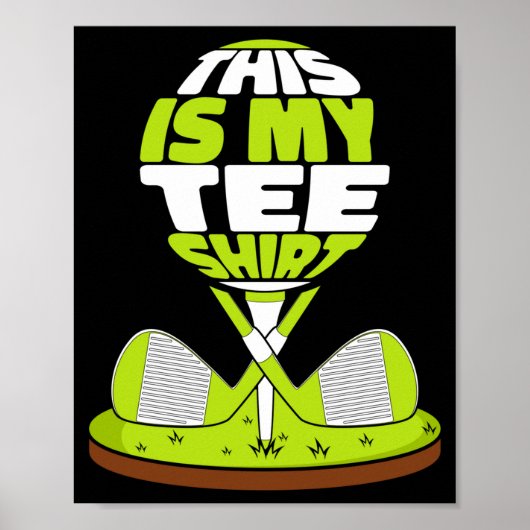 Dit is golfkleding golfer golfen legende golf poster (Voorkant)