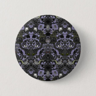 Dit is halloween ~ Haunted Damask Ronde Button 5,7 Cm